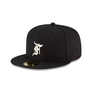 New Era Fear of God Essentials Black 59FIFTY Fitted- 7 1/4